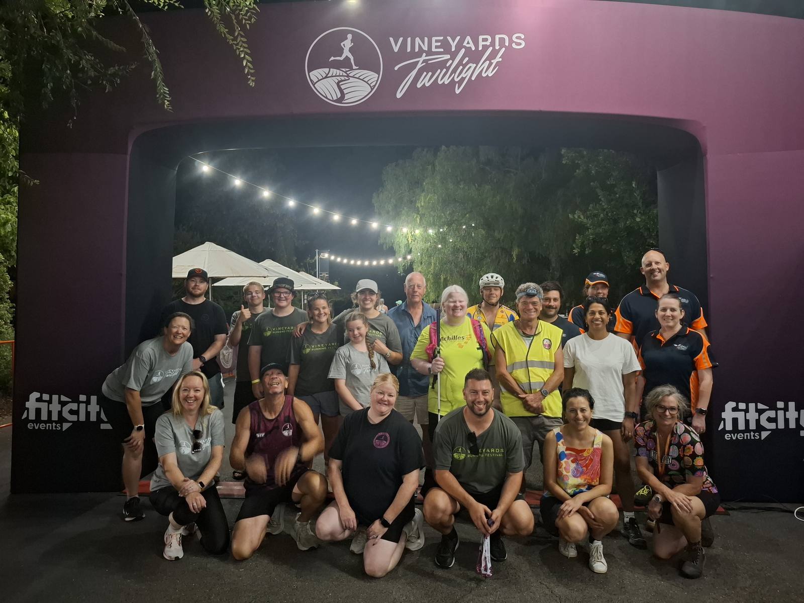 Fit City Events crew and volunteers at Vineyards Twilight